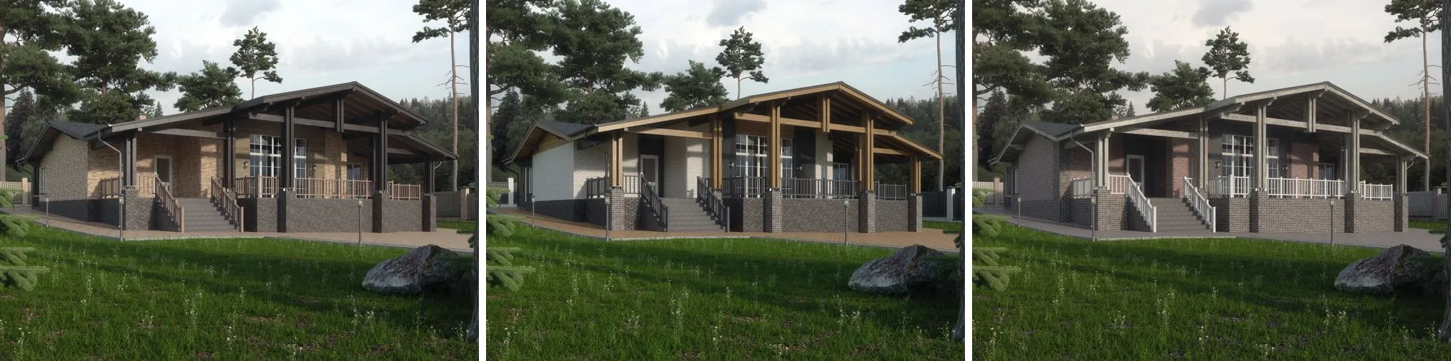 Проектирование домов в Москве и Московской области по индивидуальной схеме. Строительная Московская компания "МОСБЛОК" - 3D визуализация архитектуры Вашего коттеджа 3д услуги