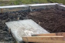 Фундамент для печи бани Фундамент для печи бани