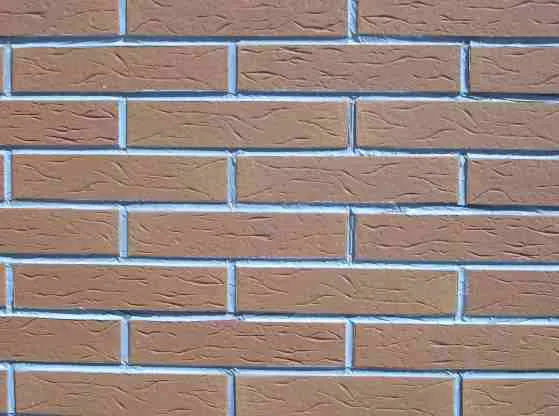 Пример имитации кирпичной стены из пенопласта