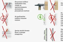 Требования к крепежу сайдинга Требования к крепежу сайдинга