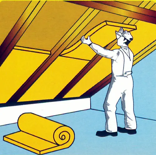 Монтаж матов утеплителя кровли