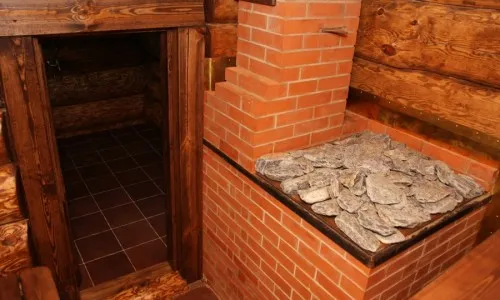 Кирпичная печь в бане Кирпичная печь в бане