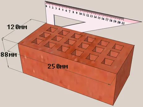 Размеры полуторного силикатного кирпича