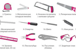 Инструменты для утепления потолка