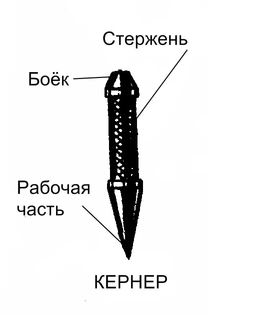 Кернер для разметки